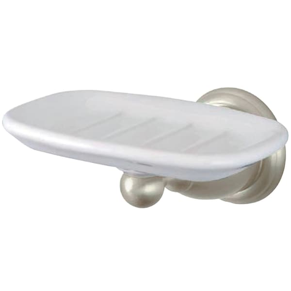 Heritage Wall-Mount Soap Dish, Brushed Nickel